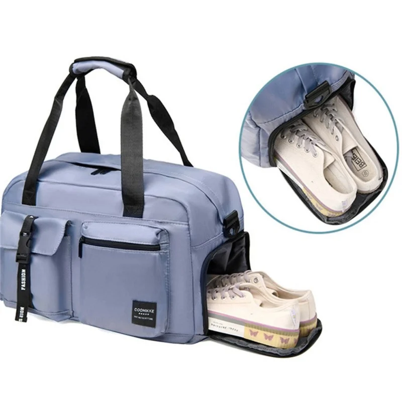 Sporttasche 32L, robuste Gym Bag aus Oxford-Stoff mit Nass-/Trockentrennung und Schultergurt, perfekt für Fitness, Reisen und Training
