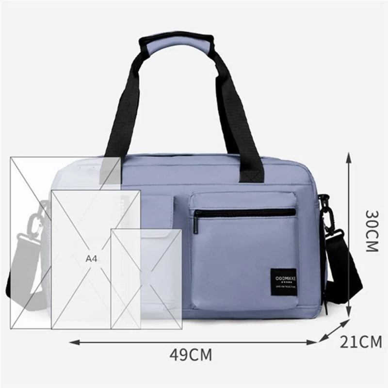 Sporttasche 32L, robuste Gym Bag aus Oxford-Stoff mit Nass-/Trockentrennung und Schultergurt, perfekt für Fitness, Reisen und Training