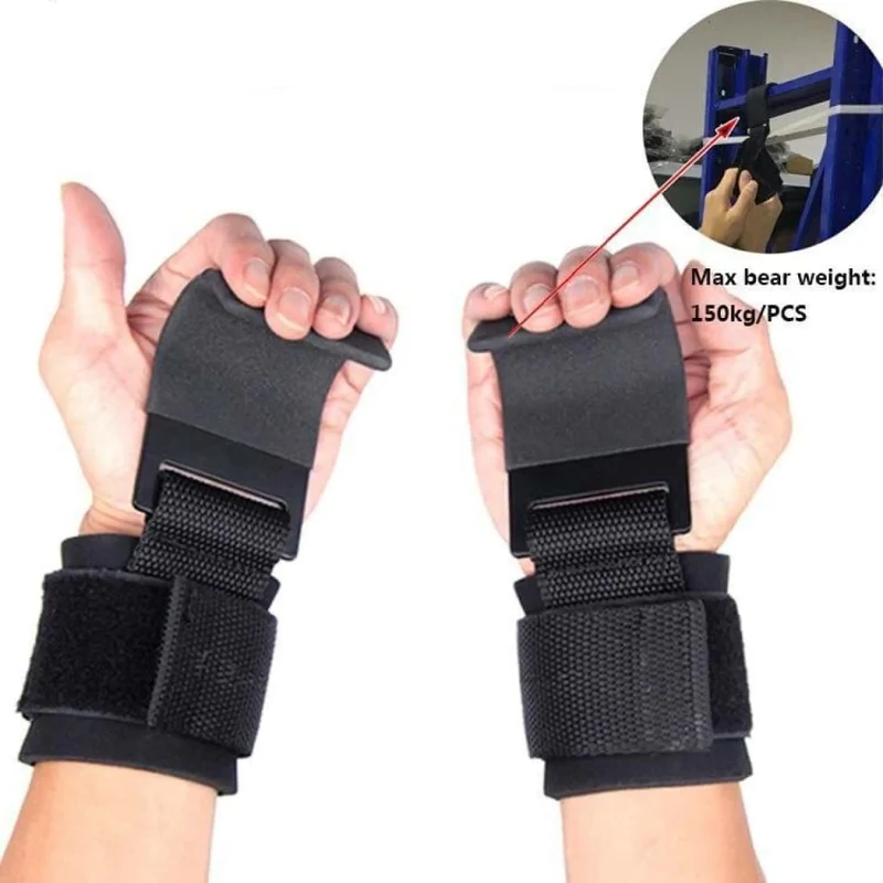 Fitness Zughaken, Zughilfe mit Neoprenpolster Klettverschluss