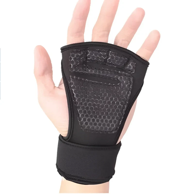 Fitness Handschuhe, mit Handgelenksbandage, verstellbarer Klettverschluss, atmungsaktiv