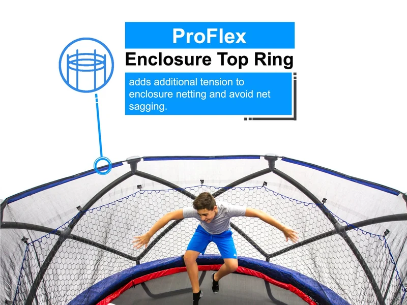 Monxter XT8 15ft Round Trampoline w/ Enclosure