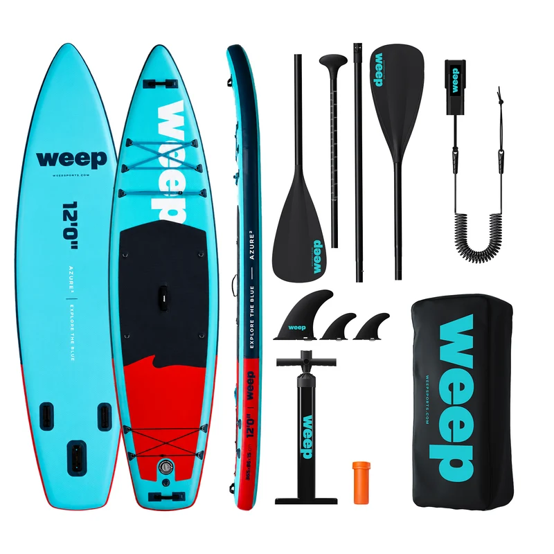 Deska Sup Do Pływania Weep Azure2 Dmuchana Pompowana Akcesoria 365cm 12"