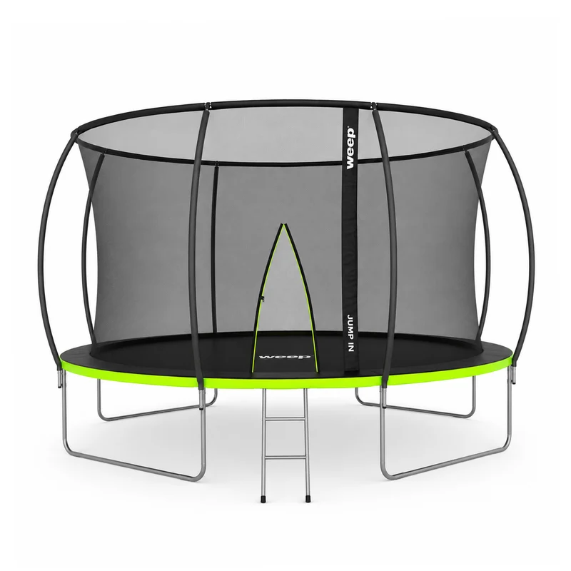 Trampolina Ogrodowa Domowa z Siatką Wewnętrzną - Weep Jump'in 427cm 14"