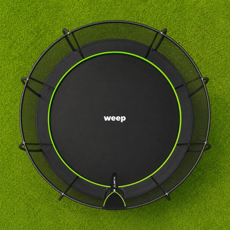 Trampolina Ogrodowa Domowa z Siatką Wewnętrzną - Weep Jump'in 427cm 14"