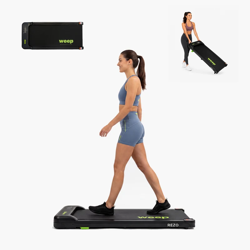 Weep REZO Bieżnia Elektryczna pod Biurko z Masażem Wibracyjnym 2w1 Walking Pad 2 Poziomy Nachylenia