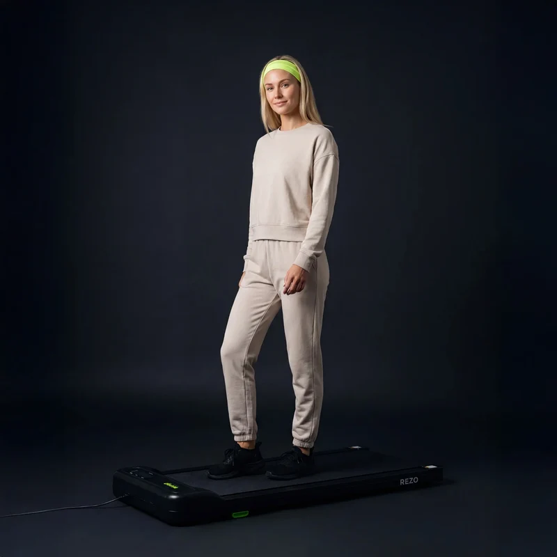 Weep REZO Bieżnia Elektryczna pod Biurko z Masażem Wibracyjnym 2w1 Walking Pad 2 Poziomy Nachylenia
