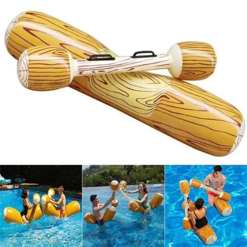 Aufblasbares Gladiator Pool Spielset – Wasserspaß mit XXL Floß & Paddel für Kinder & Erwachsene