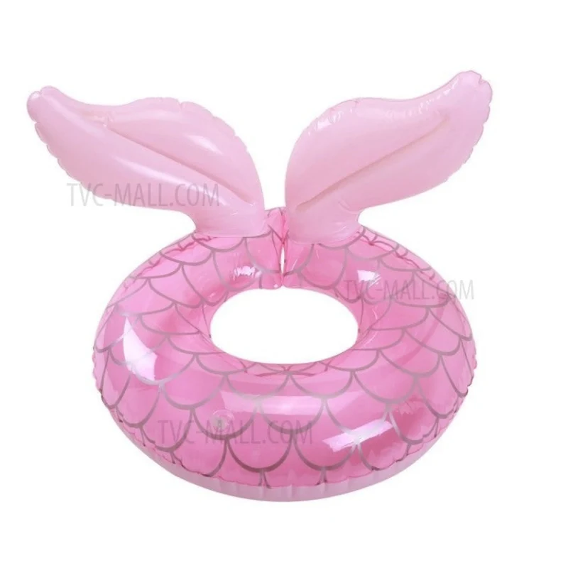 Aufblasbarer Schwimmreifen Meerjungfrau Design, sicherer Kinder Schwimmring aus PVC