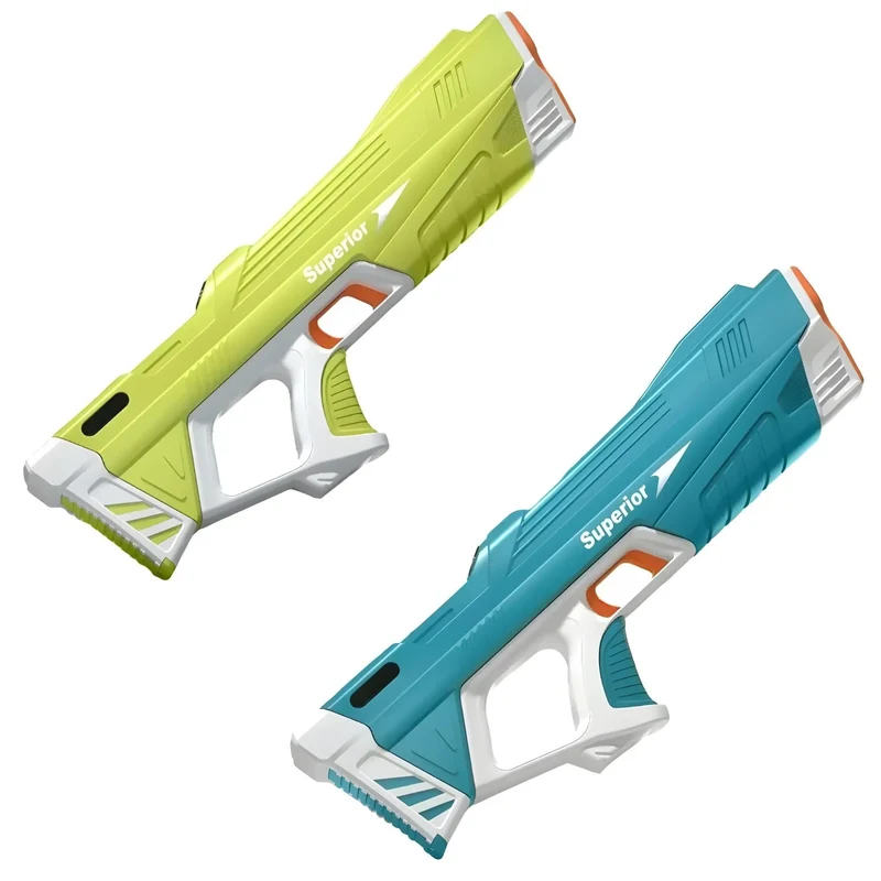 Wasserpistole elektrisch mit Akku & USB – 500 ml, 12 m Schussweite, ideal für Pool & Strand