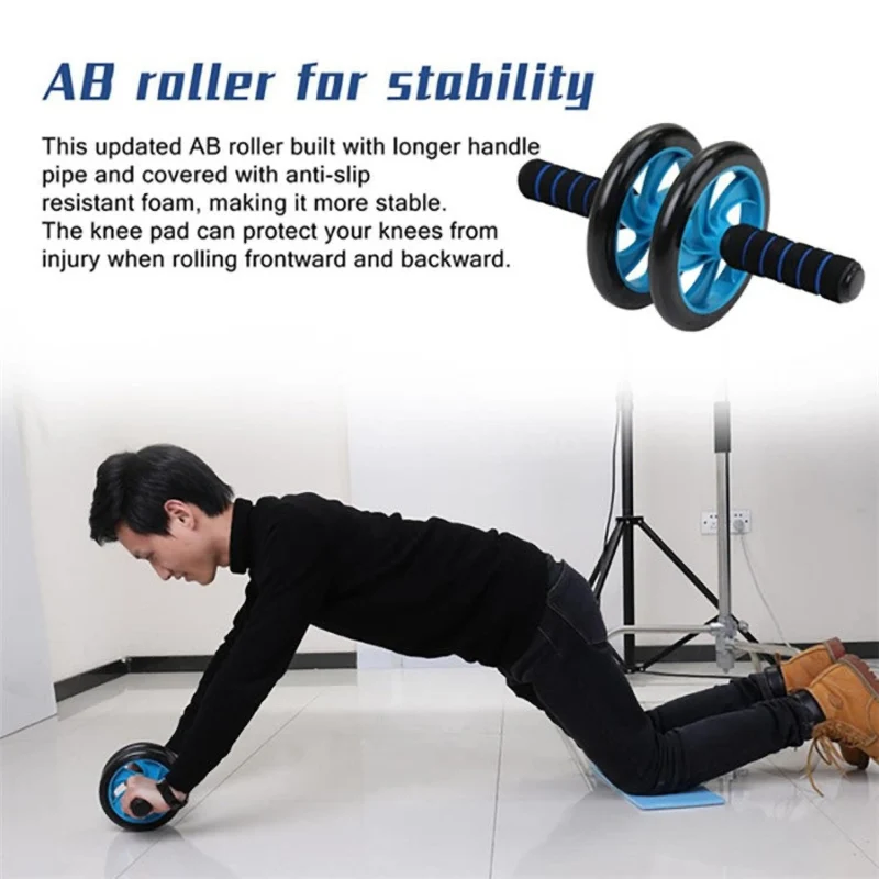 Bauchroller, Liegestützgriffe, Springseil, Widerstandsband & mehr, 7-teiliges Fitness-Set für Zuhause