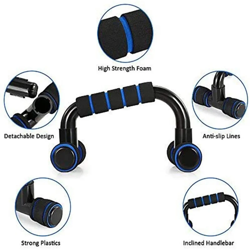 Bauchroller, Liegestützgriffe, Springseil, Widerstandsband & mehr, 7-teiliges Fitness-Set für Zuhause