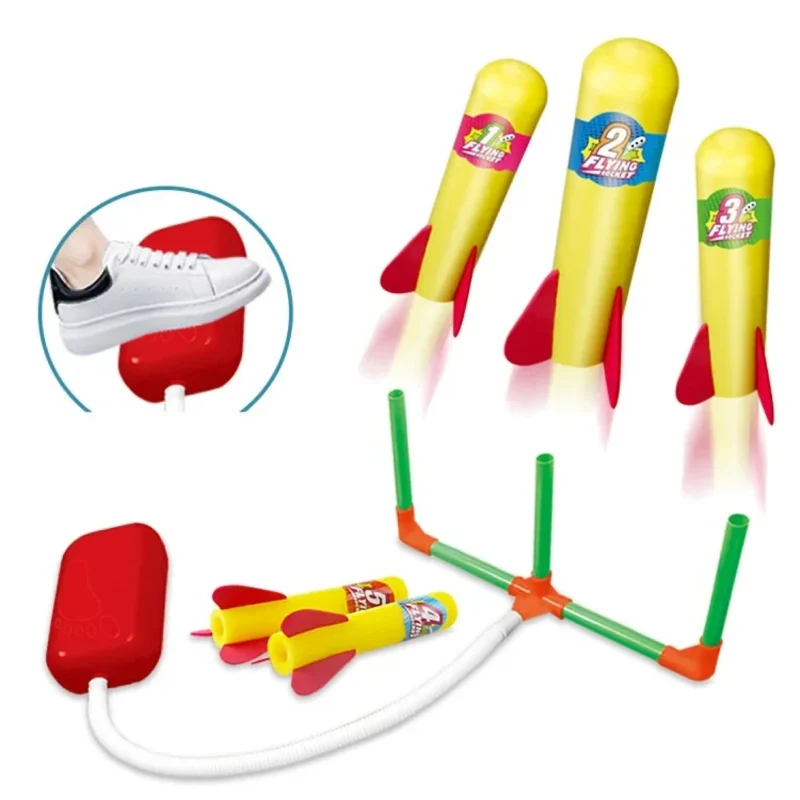 Schaumstoff Raketenwerfer mit Pumpe – Sicheres Spielzeug für Kinder Outdoor-Aktivitäten