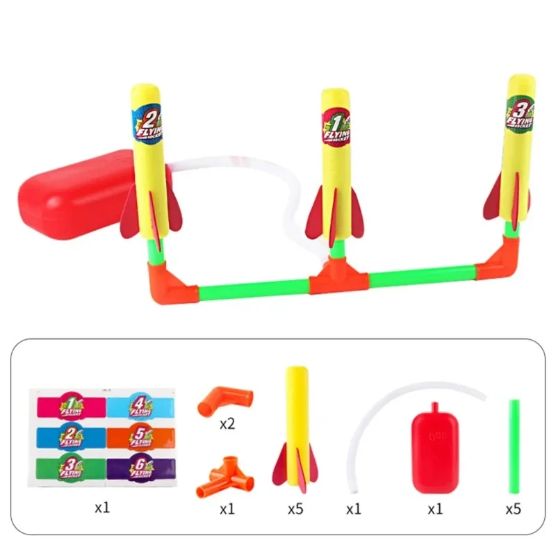 Schaumstoff Raketenwerfer mit Pumpe – Sicheres Spielzeug für Kinder Outdoor-Aktivitäten