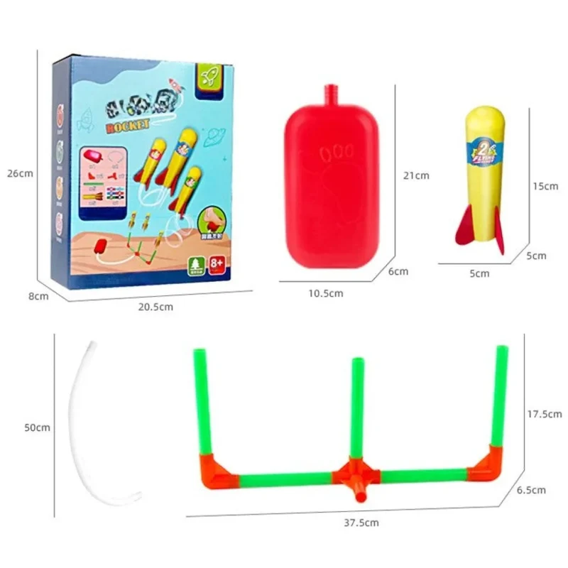 Schaumstoff Raketenwerfer mit Pumpe – Sicheres Spielzeug für Kinder Outdoor-Aktivitäten