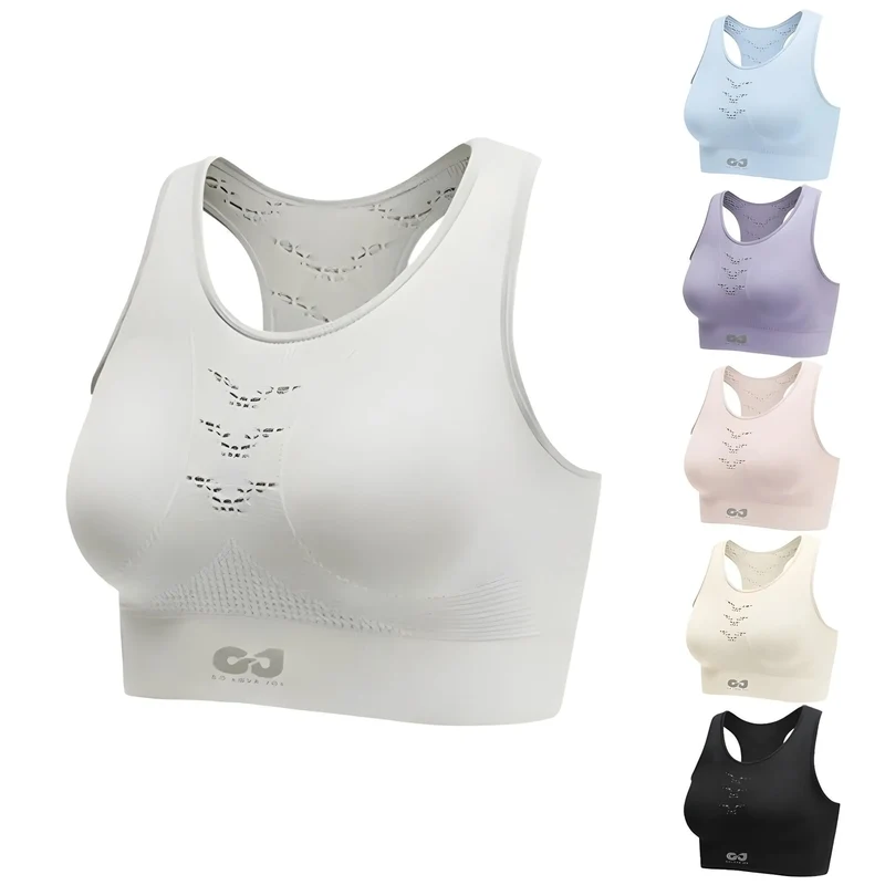 Sport-BH Damen – Leichtes Fitness Top mit Einlagen mit atmungsaktivem Design