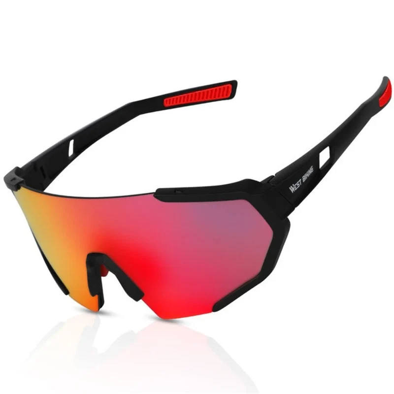 Sport-Sonnenbrille mit UV400 & polarisierten Gläsern, HD-Sicht für Radsport, Laufen & Outdoor