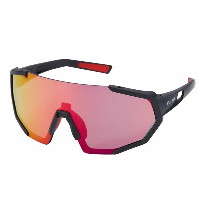 Sport-Sonnenbrille mit UV400 & polarisierten Gläsern, HD-Sicht für Radsport, Laufen & Outdoor