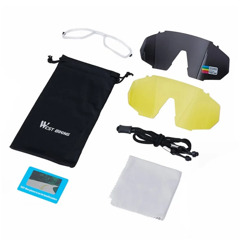 Sport-Sonnenbrille mit UV400 & polarisierten Gläsern, HD-Sicht für Radsport, Laufen & Outdoor
