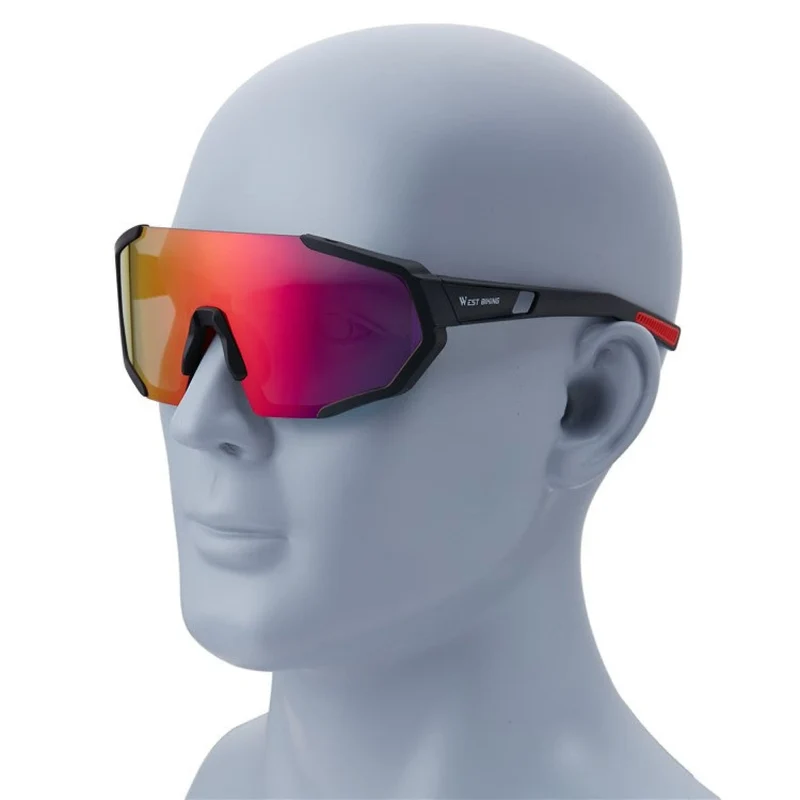 Sport-Sonnenbrille mit UV400 & polarisierten Gläsern, HD-Sicht für Radsport, Laufen & Outdoor