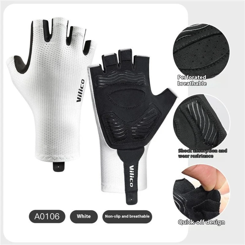 Halbfinger Fahrradhandschuhe – Rutschfeste, gepolsterte Handschuhe für Training, Outdoor & Fitness