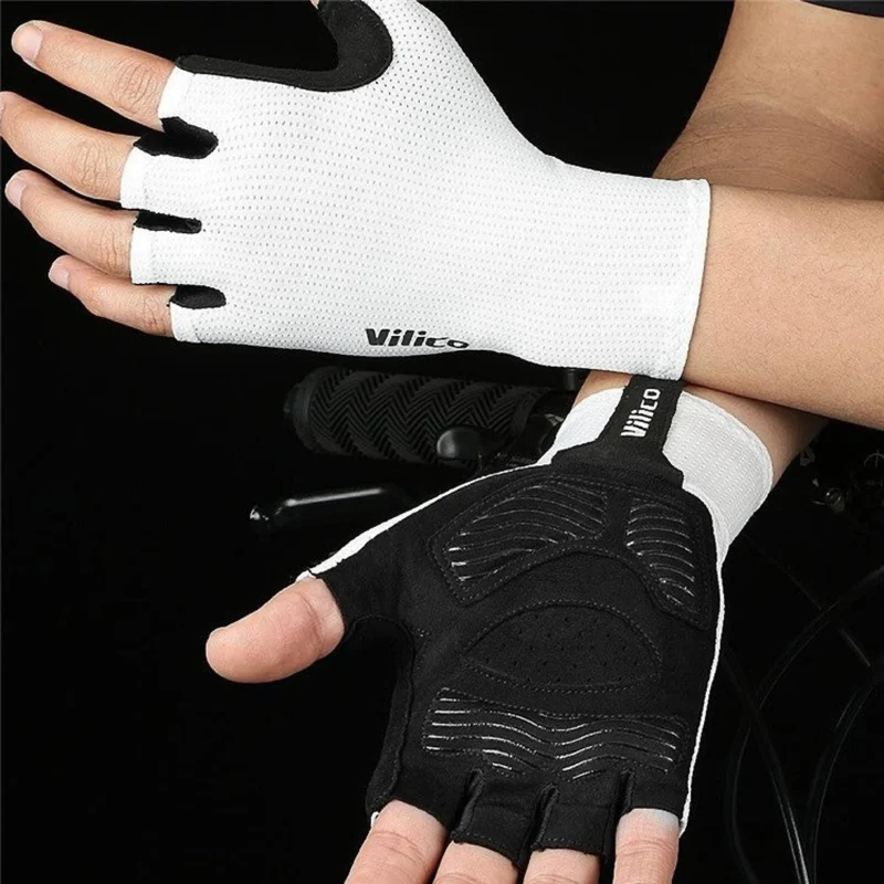 Halbfinger Fahrradhandschuhe – Rutschfeste, gepolsterte Handschuhe für Training, Outdoor & Fitness
