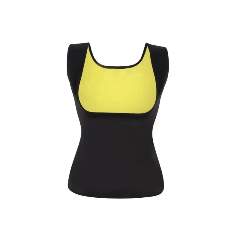 Damen Neopren Fitnessshirt – Figurformendes Sport Top für Fettverbrennung, Bodyshaping & Training – Atmungsaktiv & Schnelltrocknend, Größe M & L, Schwarz