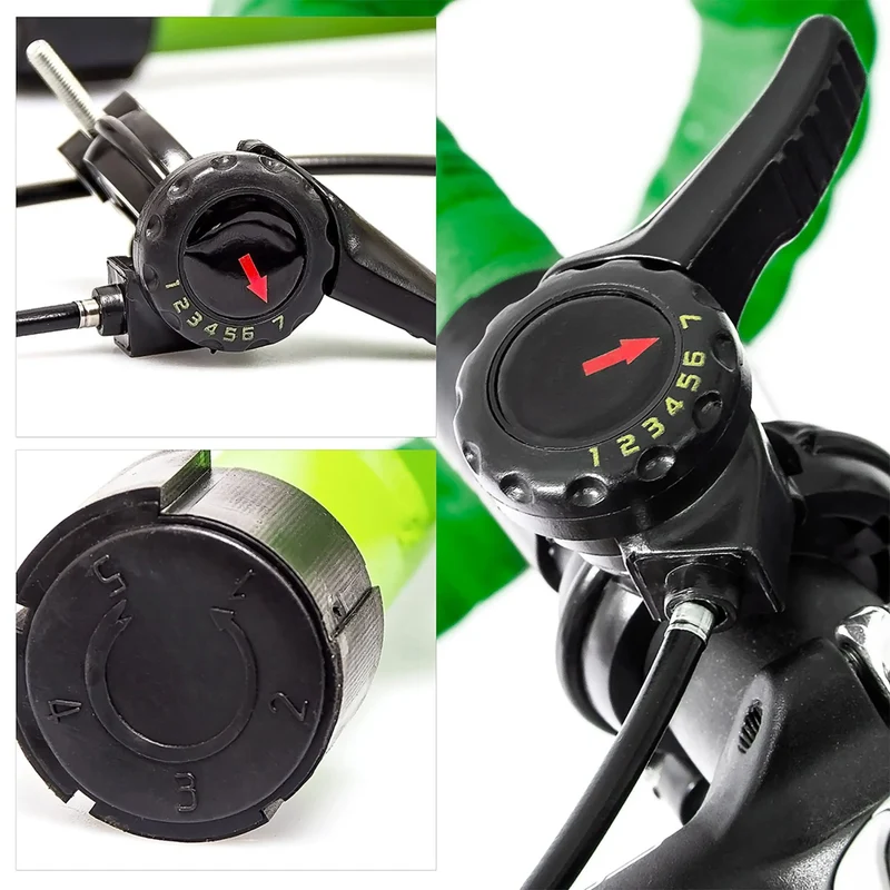 Indoor Fahrradtrainer – 6 Gänge, faltbar & robust mit Vorderradstütze & Stahlgestell, Fahrrad Rollentrainer