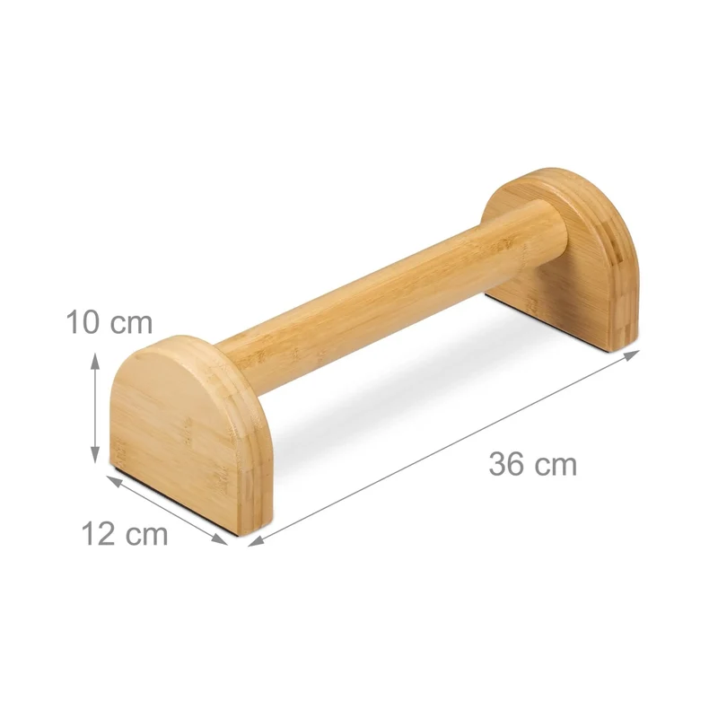 Push-Up Bars / Liegestützgriffe aus Bambus – nachhaltig, rutschfest & kompakt