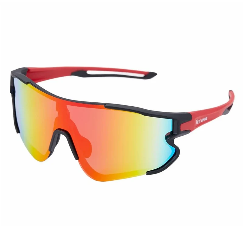 Outdoor Sport Sonnenbrille Herren Damen – Polarisierte Sportbrille für Laufen, Radfahren, Angeln, UV-Schutz, beschlagfrei, leicht