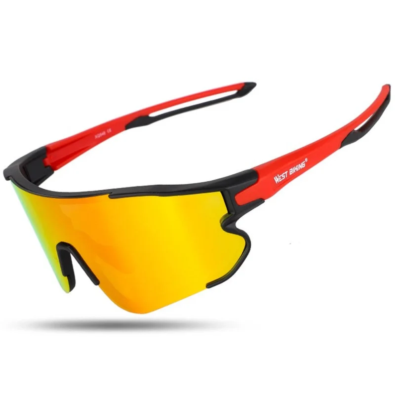 Outdoor Sport Sonnenbrille Herren Damen – Polarisierte Sportbrille für Laufen, Radfahren, Angeln, UV-Schutz, beschlagfrei, leicht