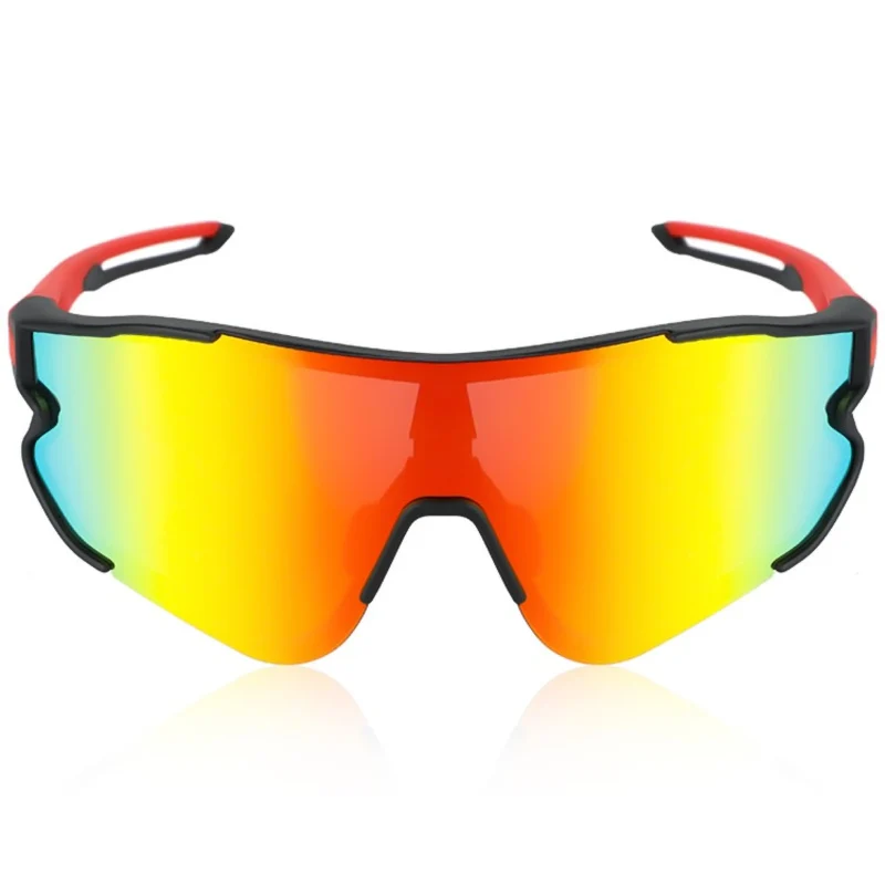 Outdoor Sport Sonnenbrille Herren Damen – Polarisierte Sportbrille für Laufen, Radfahren, Angeln, UV-Schutz, beschlagfrei, leicht