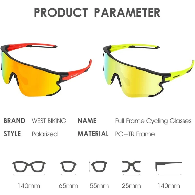 Outdoor Sport Sonnenbrille Herren Damen – Polarisierte Sportbrille für Laufen, Radfahren, Angeln, UV-Schutz, beschlagfrei, leicht