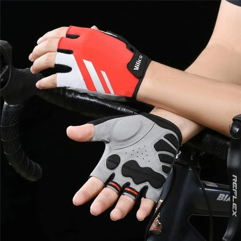Fitness-Handschuhe Unisex, Rutschfest, Atmungsaktiv, Stoßdämpfend, Ideal zum Gewichtheben, Radfahren, Angeln & Training