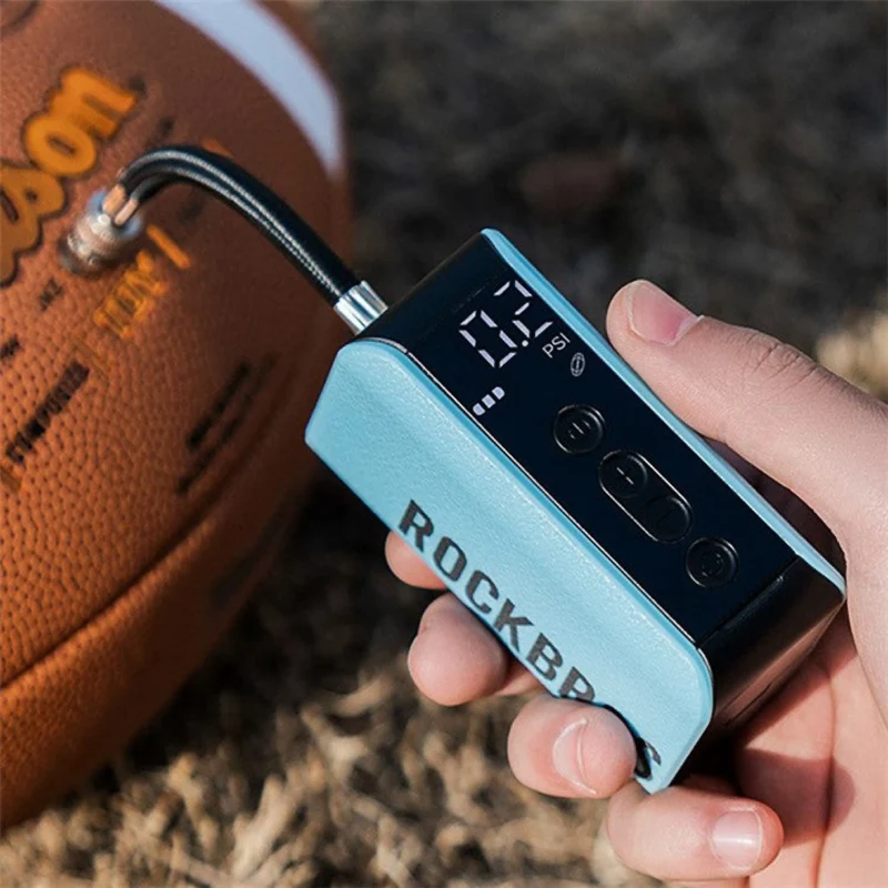Elektrische Ballpumpe mit LED-Anzeige – Tragbare USB-C Luftpumpe für Fußball, Basketball & mehr (20 PSI, Digital, kabellos)