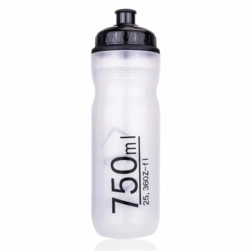 Trinkflasche 750 ml, passend für Fahrrad-Flaschenhalterungen, extra dichter Verschluss, ergonomisches Design