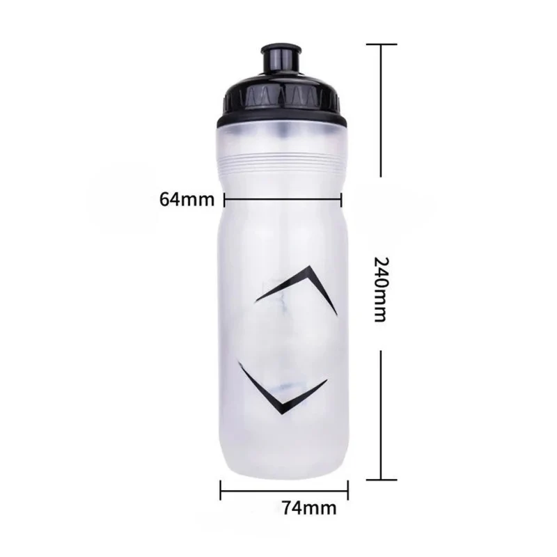 Trinkflasche 750 ml, passend für Fahrrad-Flaschenhalterungen, extra dichter Verschluss, ergonomisches Design