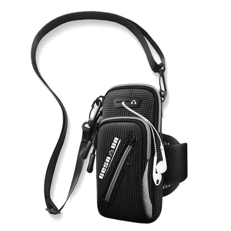 Laufarmband Handy Tasche wasserdicht, Sport Armtasche für Joggen, Outdoor, Handyhalter bis 7,2 Zoll, Crossbody & Armbefestigung