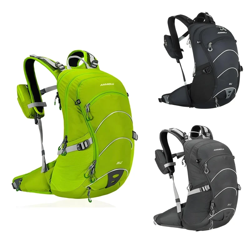 Outdoor Sportrucksack 20L mit Helmhalter & Regenschutz – wasserdicht, leicht und atmungsaktiv für Wandern, Reisen, Radfahren