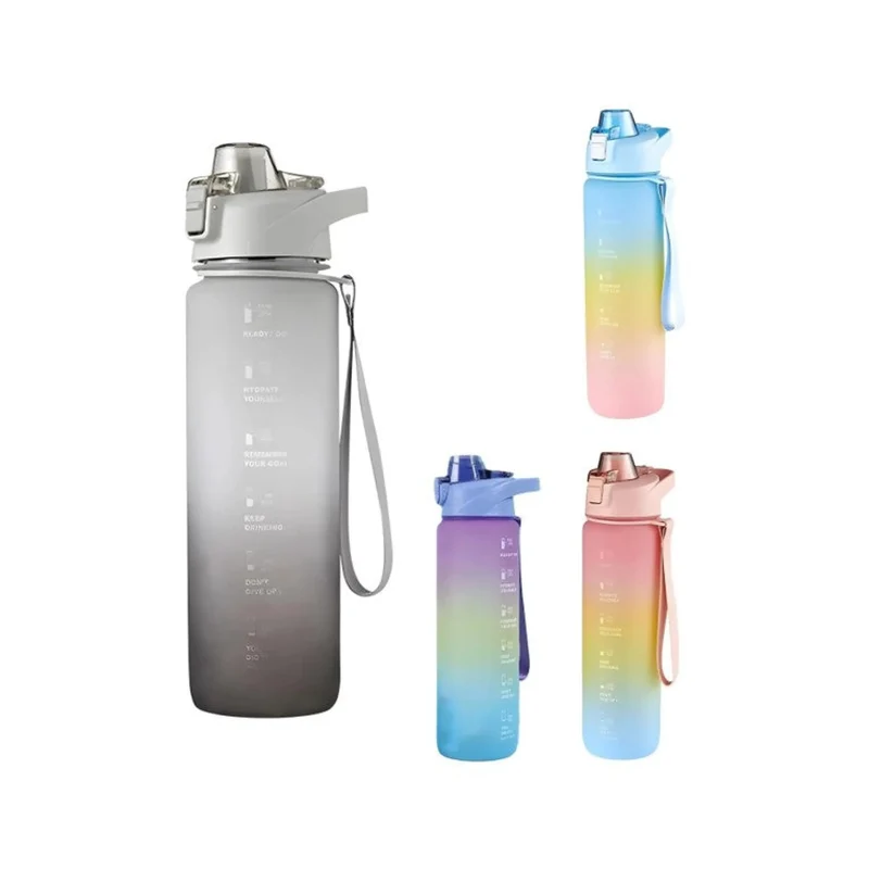 Sport-Trinkflasche 1 Liter, BPA-frei, auslaufsicher und robust für Outdoor & Fitness