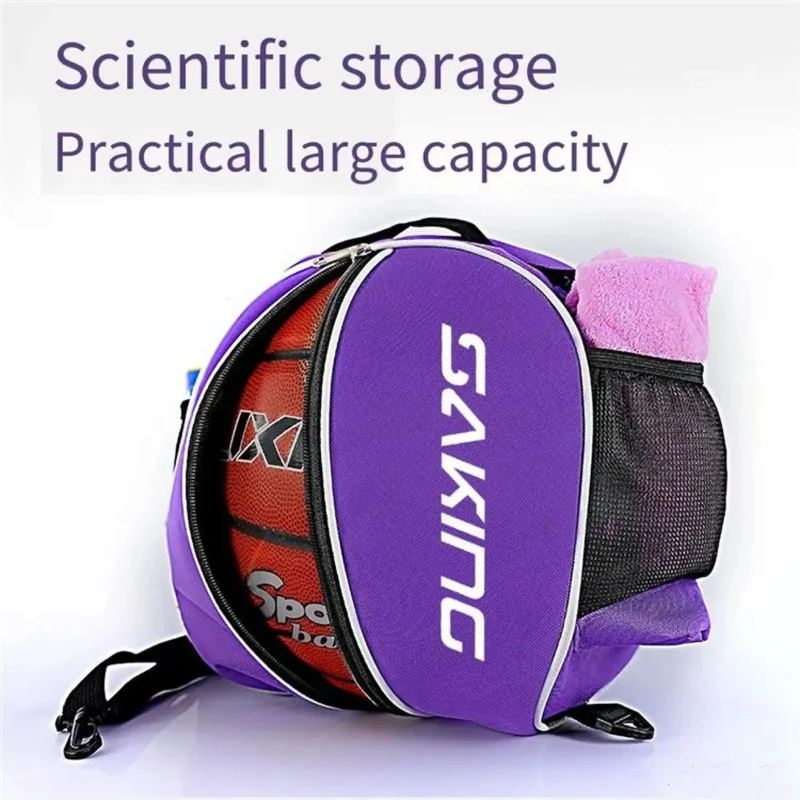 Premium Basketballtasche & Fußball-Rucksack, 30 cm Sport-Trainingsrucksack Balltasche mit verstellbarem Schultergurt für Jugendliche & Erwachsene