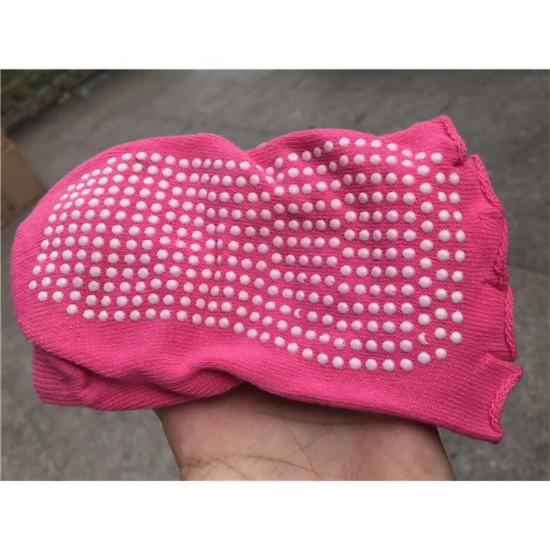 Rutschfeste Yoga Socken Damen Einheitsgröße ohne Zehen – Pilates & Ballett Socken mit Silikonsohle, Atmungsaktive Baumwolle Workout Socken für mehr Halt & Gleichgewicht
