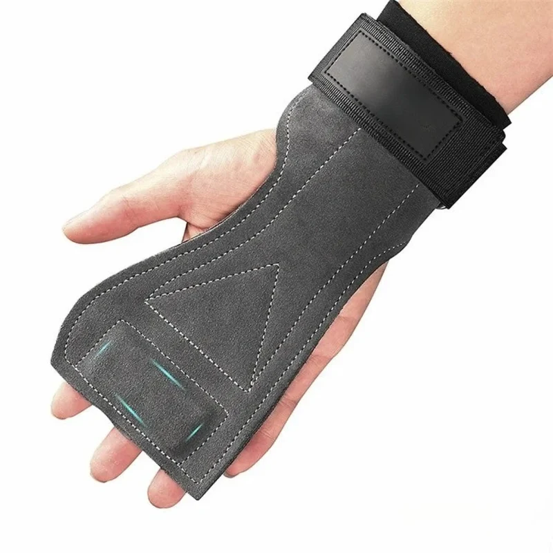 Premium Griffhilfen mit Handgelenkstütze aus Leder – Rutschfeste Zughilfen für Kreuzheben, Klimmzüge & Krafttraining, Profi Fitness-Zughaken für sicheren Griff und maximalen Halt