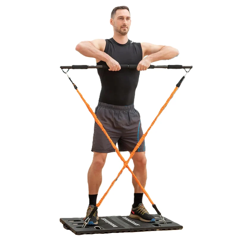 Multifunktions-Trainings-Board, Resistance Bänder mit rutschfesten Griffen, Ganzkörper Training