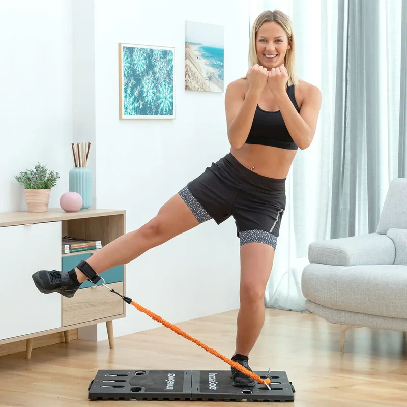 Multifunktions-Trainings-Board, Resistance Bänder mit rutschfesten Griffen, Ganzkörper Training