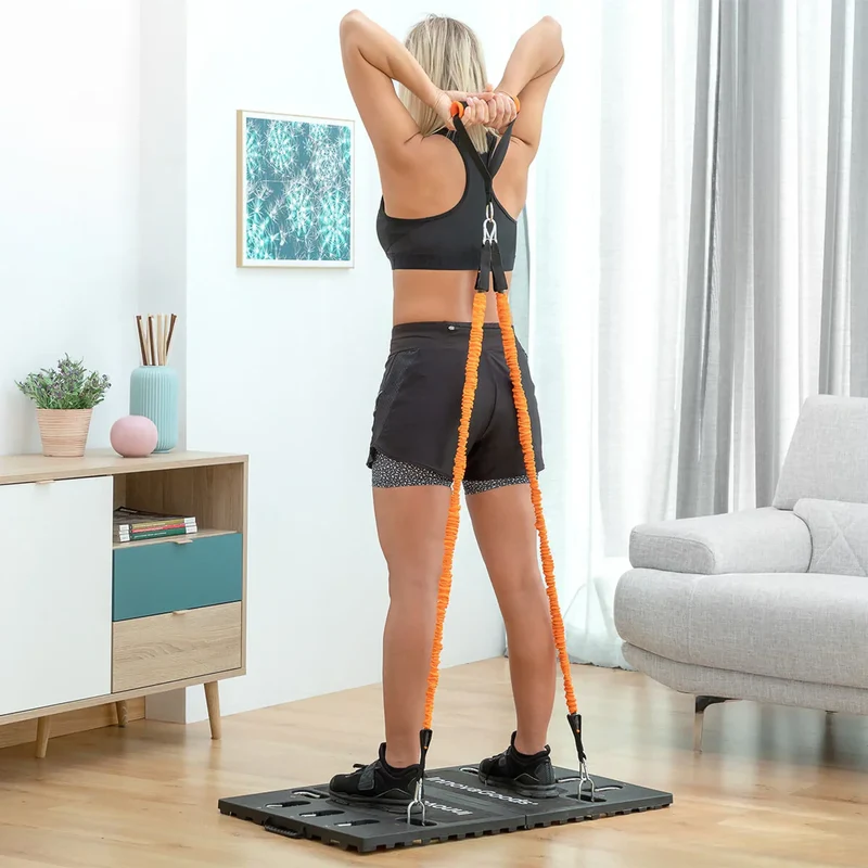 Multifunktions-Trainings-Board, Resistance Bänder mit rutschfesten Griffen, Ganzkörper Training