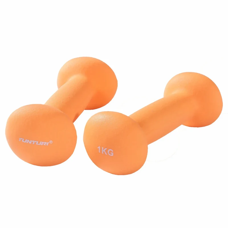 Gymnastikhanteln, 2er-Set, Gewichtsstufen 0,5-5,0 Kg, Neopren, bodenschonend