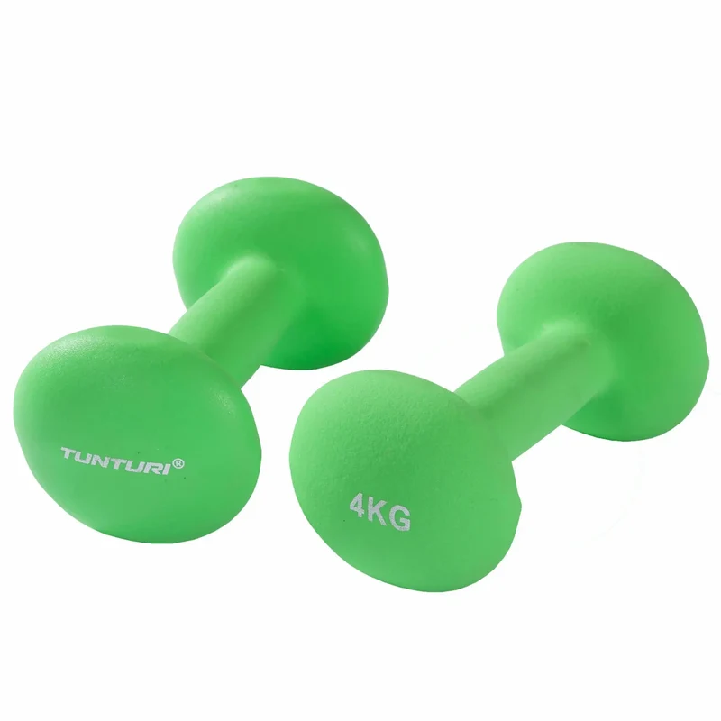 Gymnastikhanteln, 2er-Set, Gewichtsstufen 0,5-5,0 Kg, Neopren, bodenschonend