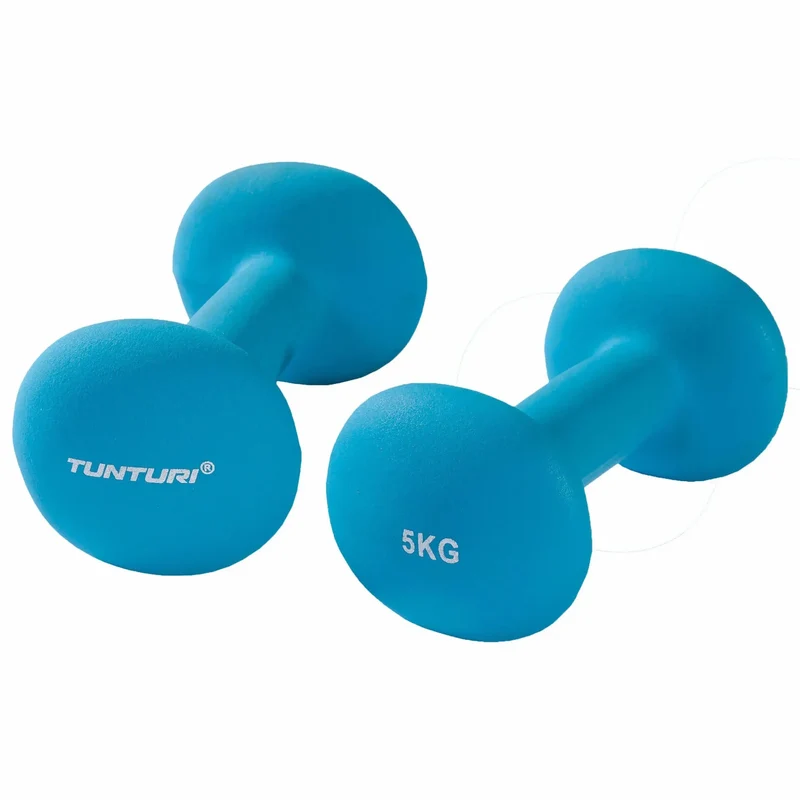 Gymnastikhanteln, 2er-Set, Gewichtsstufen 0,5-5,0 Kg, Neopren, bodenschonend