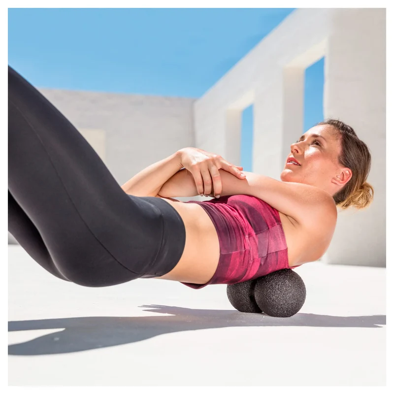 BLACKROLL Fasziendoppelball, multifunktional einsetzbar, effektive und punktuelle Massage