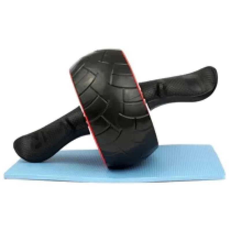 Bauchtrainer Rolle, ergonomischer Griff, inklusive Kniematte